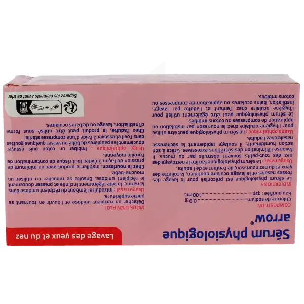 Sérum Physiologique Arrow Solution 30 Unidoses/5ml