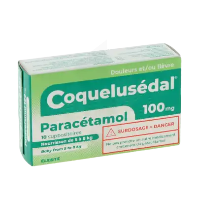 Coquelusedal Paracetamol 100 Mg, Suppositoire à  ILLZACH