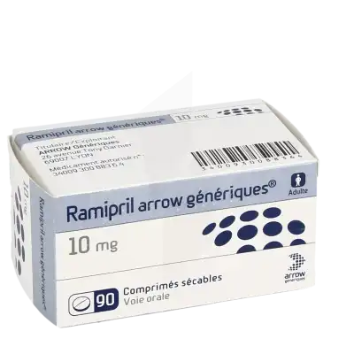 Ramipril Arrow Generiques 10 Mg, Comprimé Sécable à Casteljaloux