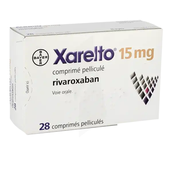 Xarelto 15 Mg, Comprimé Pelliculé