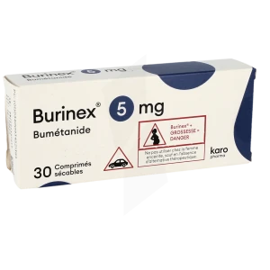 Burinex 5 Mg, Comprimé