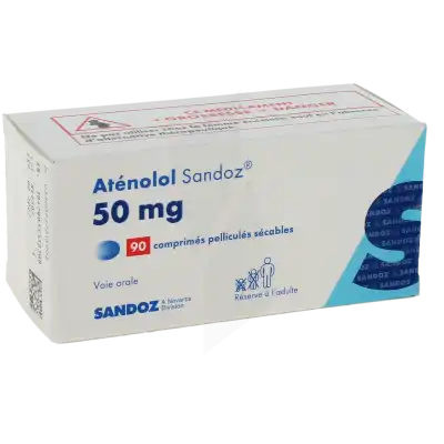 Atenolol Sandoz 50 Mg, Comprimé Pelliculé Sécable à Clermont-Ferrand