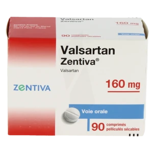 Valsartan Zentiva 160 Mg, Comprimé Pelliculé Sécable