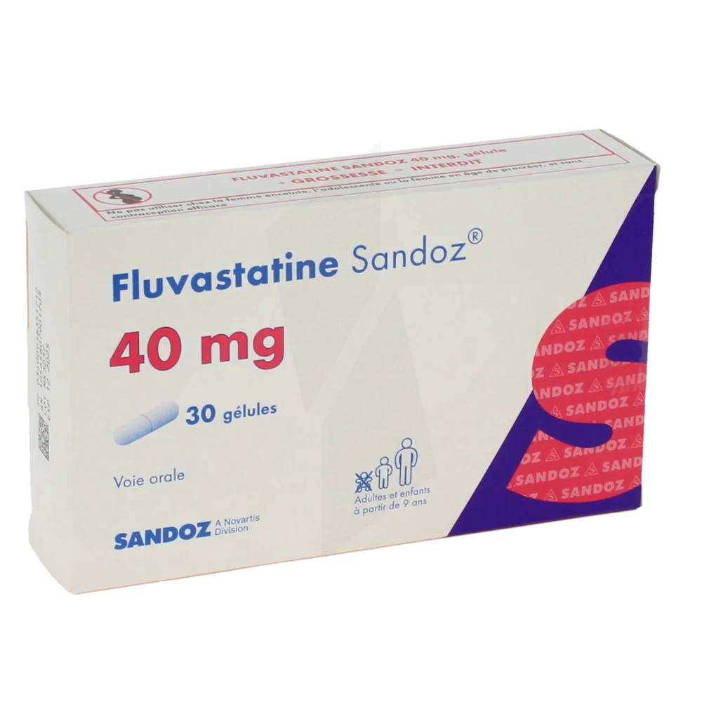 Fluvastatine Sandoz 40 Mg, Gélule