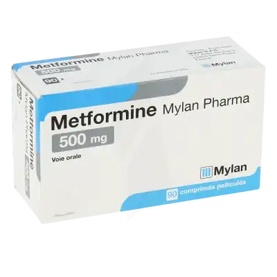 Metformine Viatris 500 Mg, Comprimé Pelliculé à La Ricamarie
