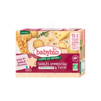 Babybio Biscuit Sablé Emmental De Franche-comté Thym Sach/72g à Hendaye