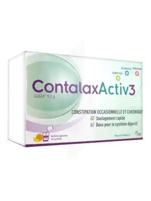 Contalax Activ 3 Poudre agrume 14 Sachets