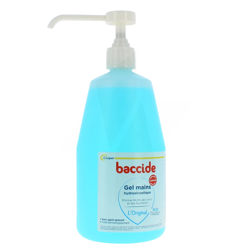 Baccide Gel Mains Désinfectant Sans Rinçage 1 L