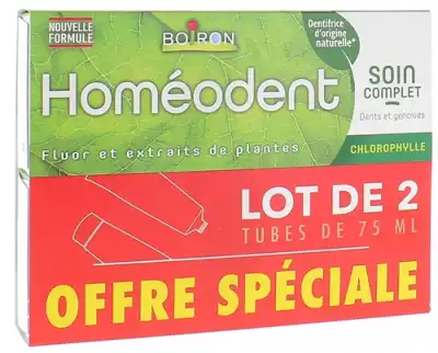 Homeodent Chlorophyle Soin Complet PÂte Dentifrice 2t/75ml à ROCHEMAURE