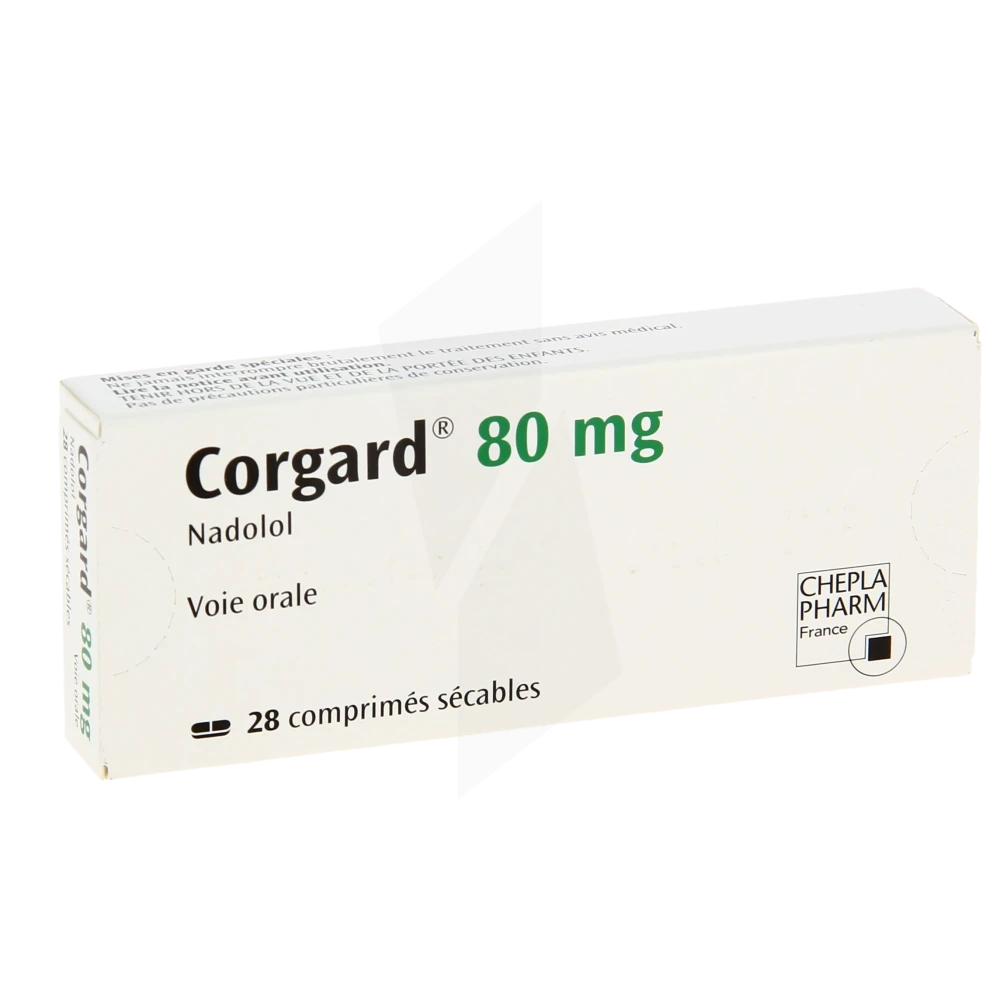 Corgard 80 Mg, Comprimé Sécable