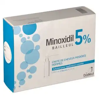 Minoxidil Bailleul 5 % Solution Pour Application Cutanée 3 Fl/60ml à Andernos
