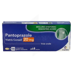 Pantoprazole Viatris Conseil 20 Mg, Comprimé Gastro-résistant