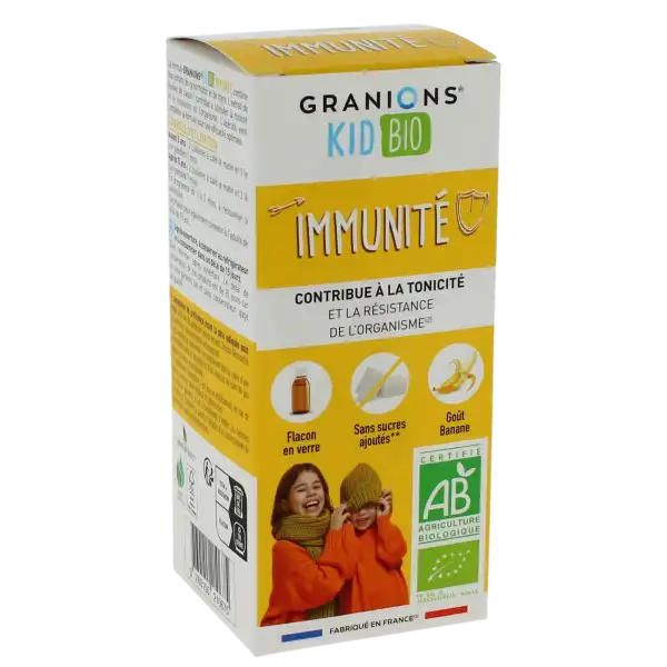Granions Enfant Immunité Sirop Banane Fl/125ml