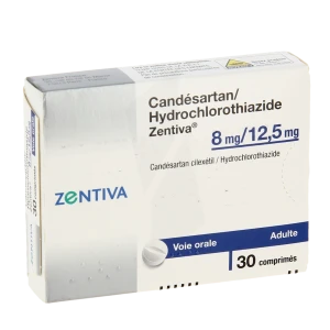 Candesartan/hydrochlorothiazide Zentiva 8 Mg/12,5 Mg, Comprimé