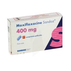 Moxifloxacine Sandoz 400 Mg, Comprimé Pelliculé