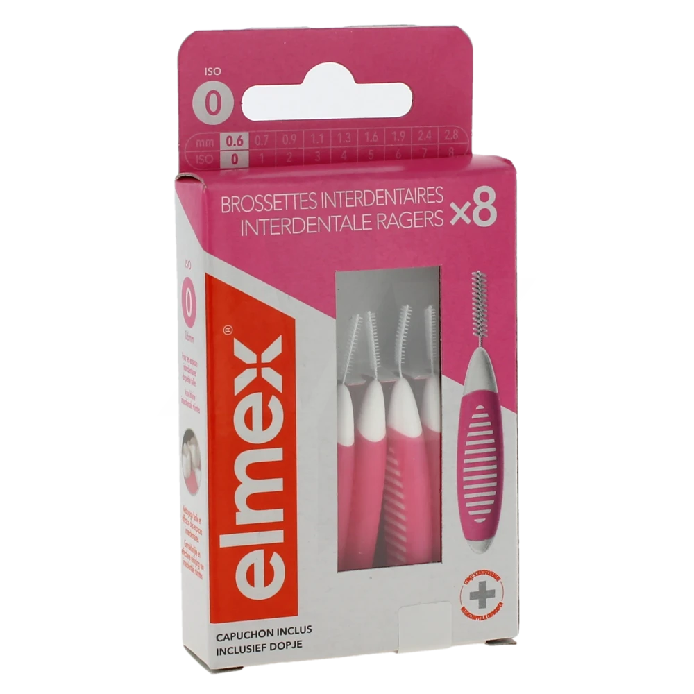 Elmex Brossette Inter-dentaire 0,6mm B/8