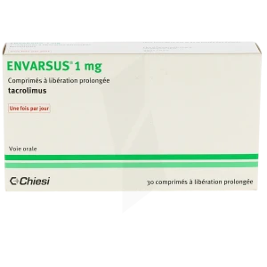 Envarsus 1 Mg, Comprimé à Libération Prolongée