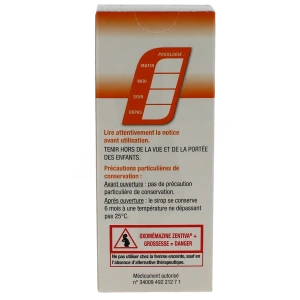 Oxomemazine Zentiva 0,33 Mg/ml Sans Sucre, Solution Buvable édulcorée à L'acésulfame Potassique