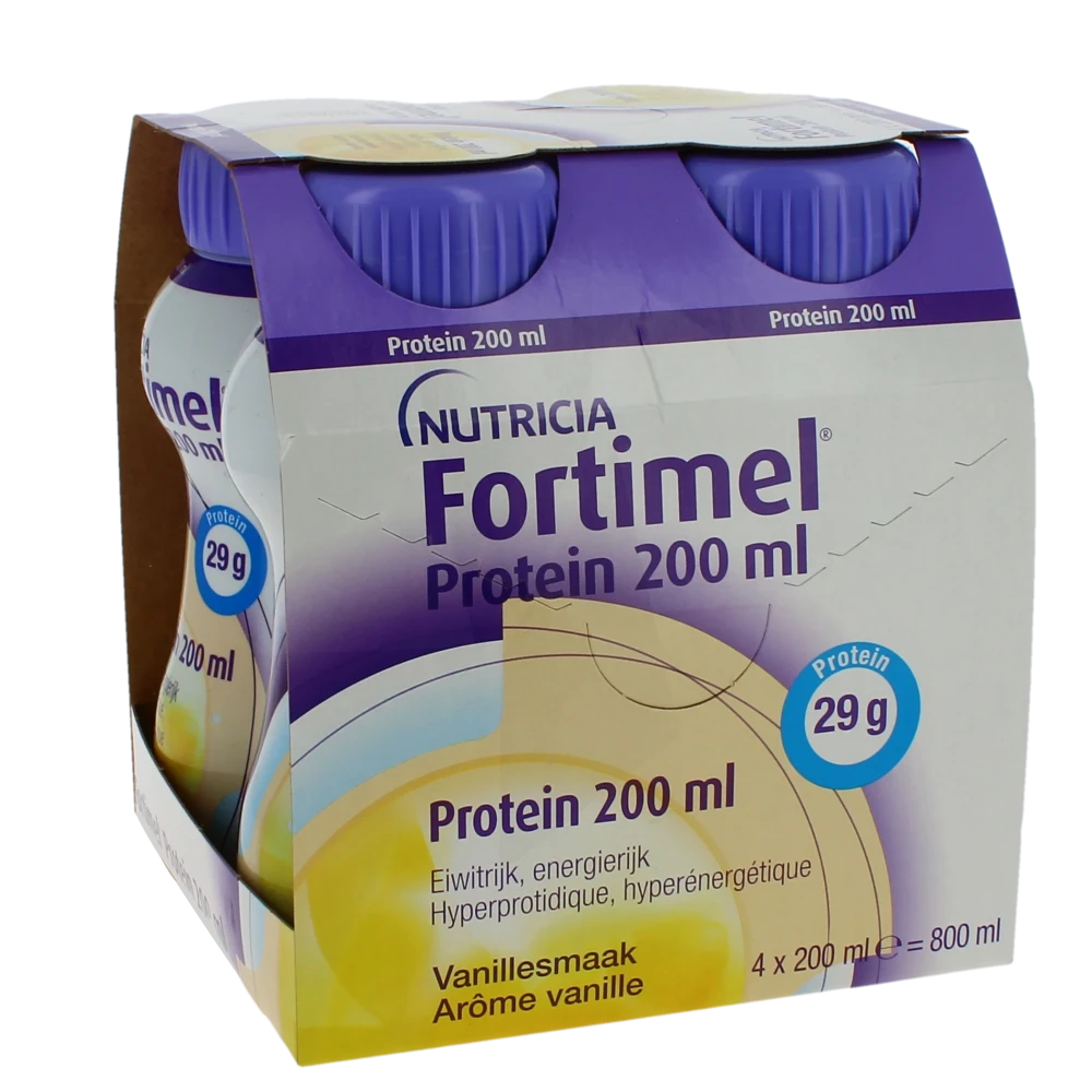 Fortimel Protein Nutriment Vanille 4 Bouteilles/200ml