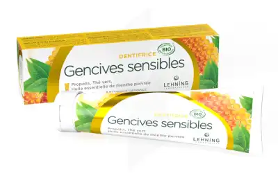 Lehning Dent Bio Gencives Sensibles 80g à Beaujeu-Saint-Vallier-Pierrejux-et-Quitteur