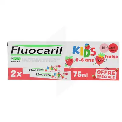 Fluocaril Kids Gel Fraise 2t/50ml à Égletons