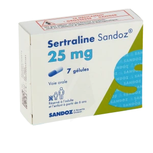 Sertraline Sandoz 25 Mg, Gélule