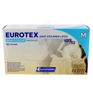 Eurotex Gant Examen Non Poudré T7/8 B/100