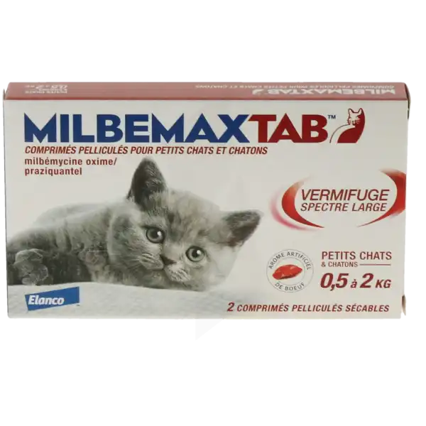 Milbemaxtab 4 Mg/10 Mg Comprimes Pellicules Pour Petits Chats Et Chatons, Comprimé Pelliculé