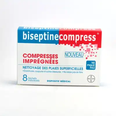 Biseptinecompress Compressses Impregnees, Bt 8 à VILLEFONTAINE