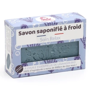Lamazuna Savon SaponifiÉ À Froid Soin Relax Bleu - 100 Gr