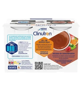 Clinutren Dessert 2.0 Kcal Nutriment Chocolat 4 Cups/125g