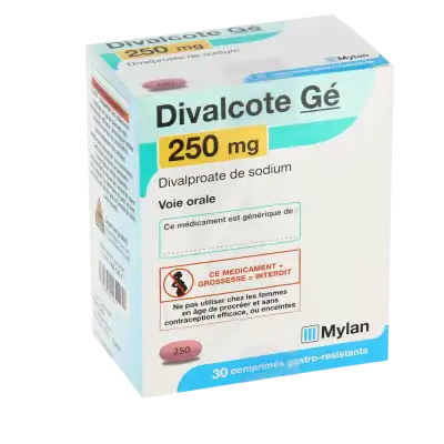 DIVALCOTE 250 mg, comprimé gastro-résistant