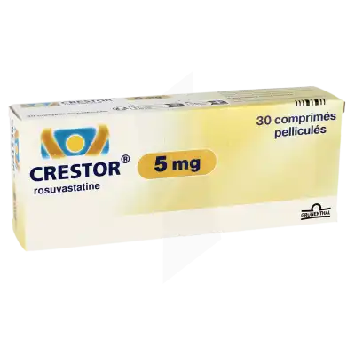 Crestor 5 Mg, Comprimé Pelliculé à Paris