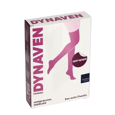 DYNAVEN SEMI-OPAQUE BAS AUTO-FIXANTS  FEMME CLASSE 2 BEIGE SMALL NORMAL-