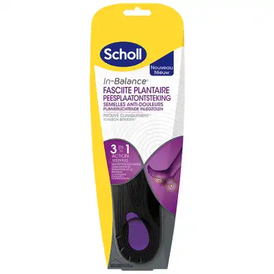 Scholl Expert Support Semelle Anti-Douleur Fasciite Plantaire Taille M