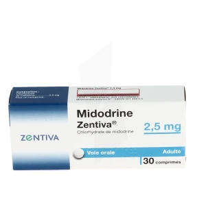 Midodrine Zentiva 2,5 Mg, Comprimé