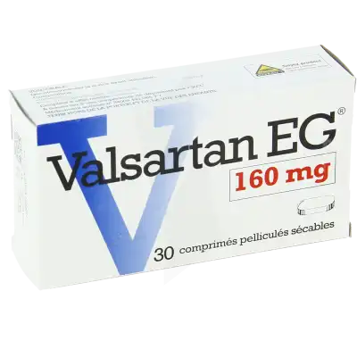 Valsartan Eg 160 Mg, Comprimé Pelliculé Sécable à LIVRON-SUR-DROME