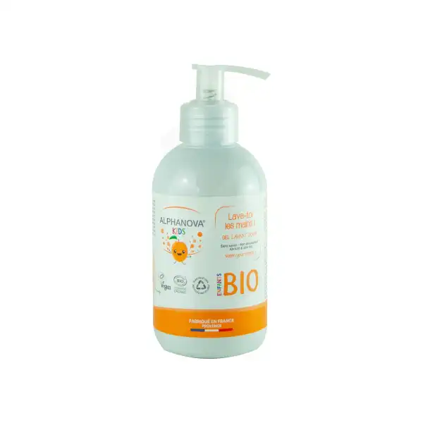 Alphanova Kids Bio "lave Toi Les Mains!" Gel Lavant Abricot Fl Pompe/300ml