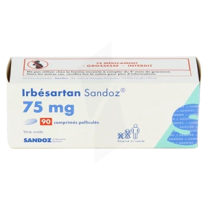Irbesartan Sandoz 75 Mg, Comprimé Pelliculé