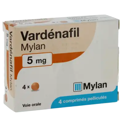 VARDENAFIL VIATRIS 5 mg, comprimé pelliculé