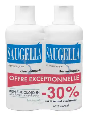 Saugella Emulsion Dermoliquide Lavante 2fl/500ml à Saint-Gervais-la-Forêt