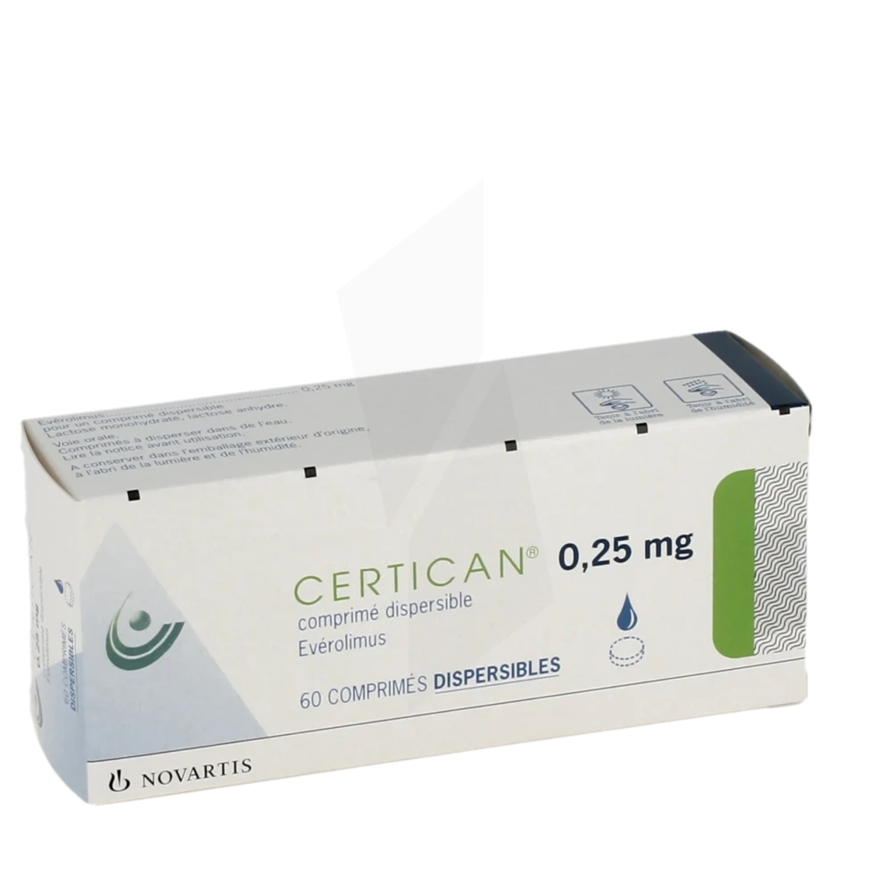 Certican 0,25 Mg, Comprimé Dispersible