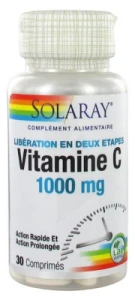 Solaray Vitamine C 1000 Mg 30 ComprimÉs