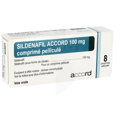 Sildenafil Accord 100 Mg, Comprimé Pelliculé à MONTEUX