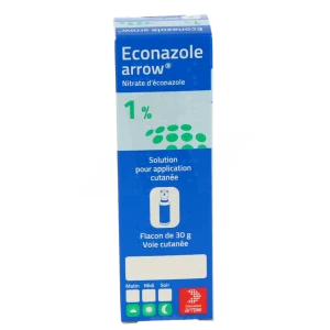 Econazole Arrow 1 %, Solution Pour Application Cutanée