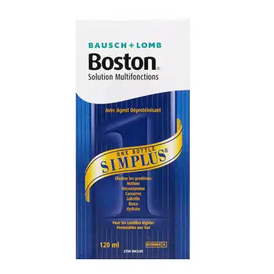 Boston Simplus Solution Pour Lentilles Rigides Multifonction Fl/120ml à LE PIAN MEDOC