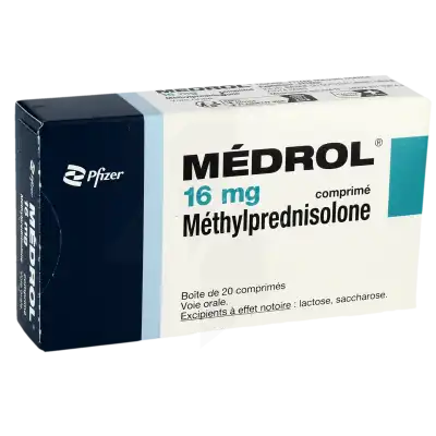 Medrol 16 Mg, Comprimé à Abbeville