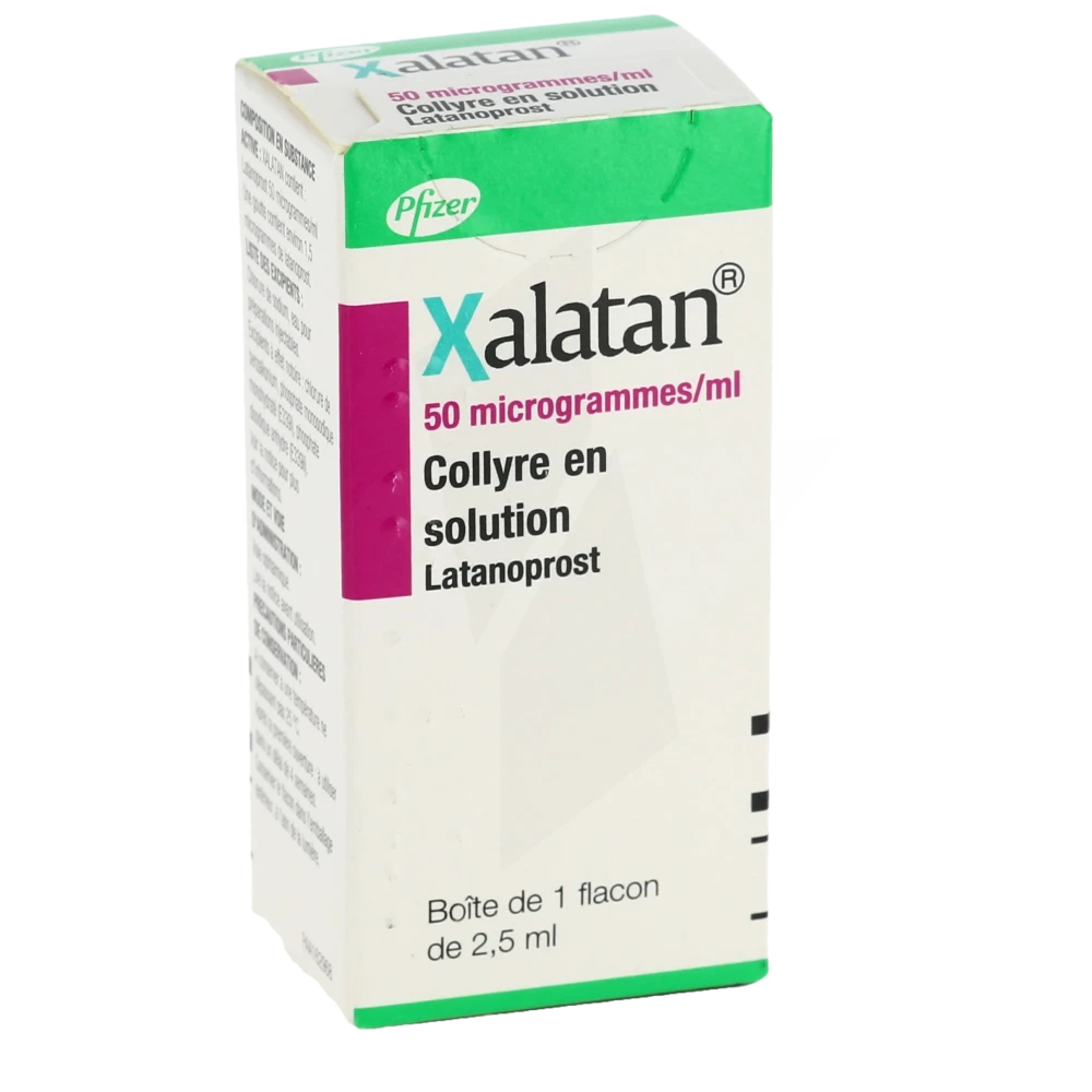 Xalatan 50 Microgrammes/ml, Collyre En Solution
