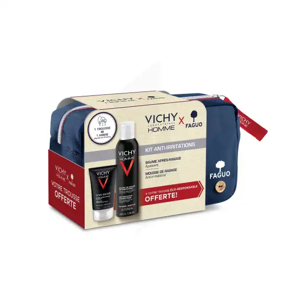 Vichy Homme Kit Anti-irritations Trousse