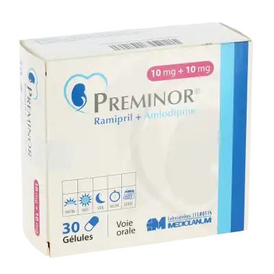 PREMINOR 10 mg/10 mg, gélule
